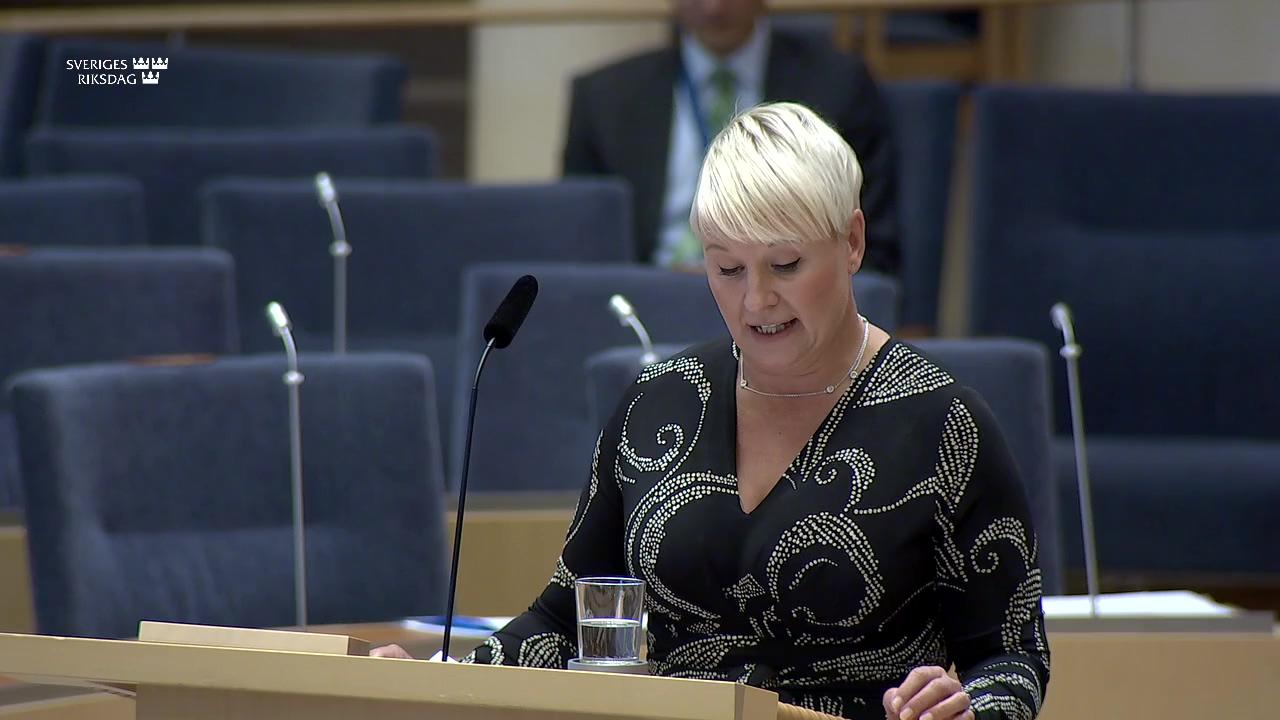 Stillbild från Interpellationsdebatt, Försäkringskassans anslag