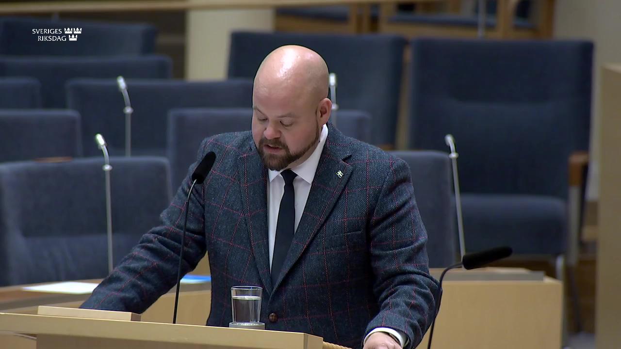 Stillbild från Interpellationsdebatt, Fiskekvoter i Östersjön