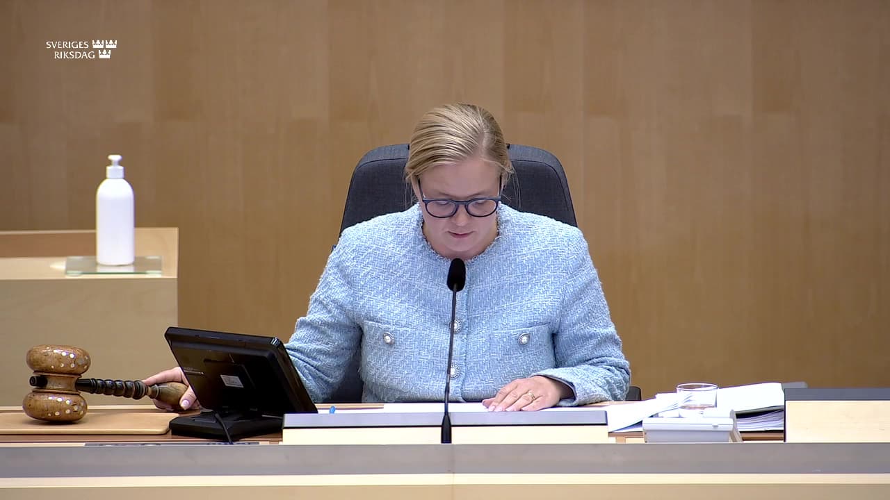 Stillbild från Övrigt kammaren, Val av extra suppleant