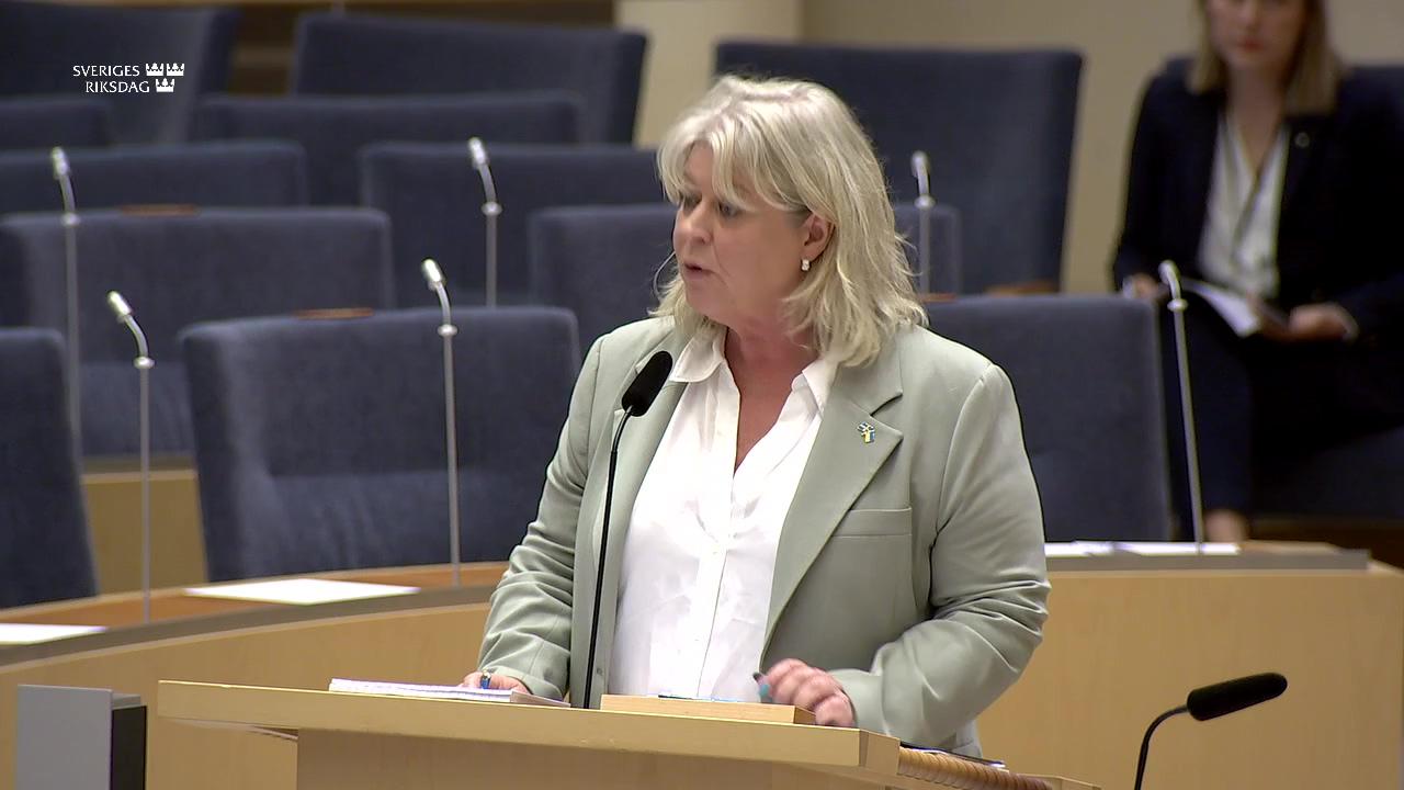 Stillbild från Interpellationsdebatt, Regeringens vision för personer med funktionsnedsättning