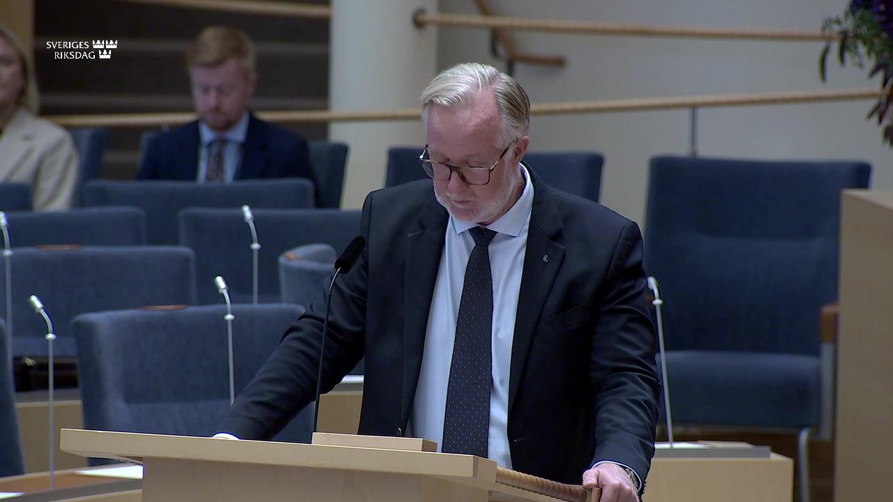 Stillbild från Interpellationsdebatt, Kompetensbrist i ljuset av den gröna industriella omställningen i norra Sverige