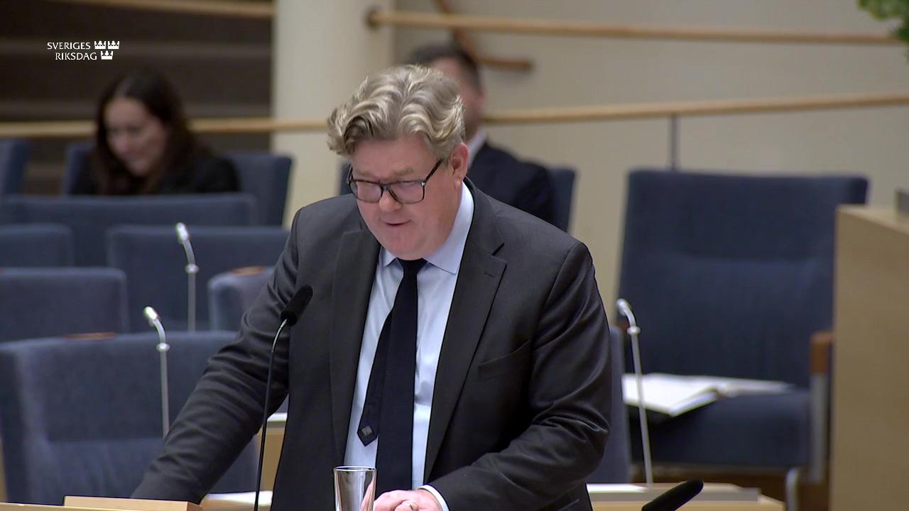 Stillbild från Interpellationsdebatt, Åtgärder för att förhindra gängens fortlevnad