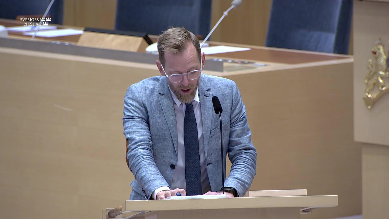 Stillbild från Interpellationsdebatt, Barns och ungas möjlighet till en bra start i livet