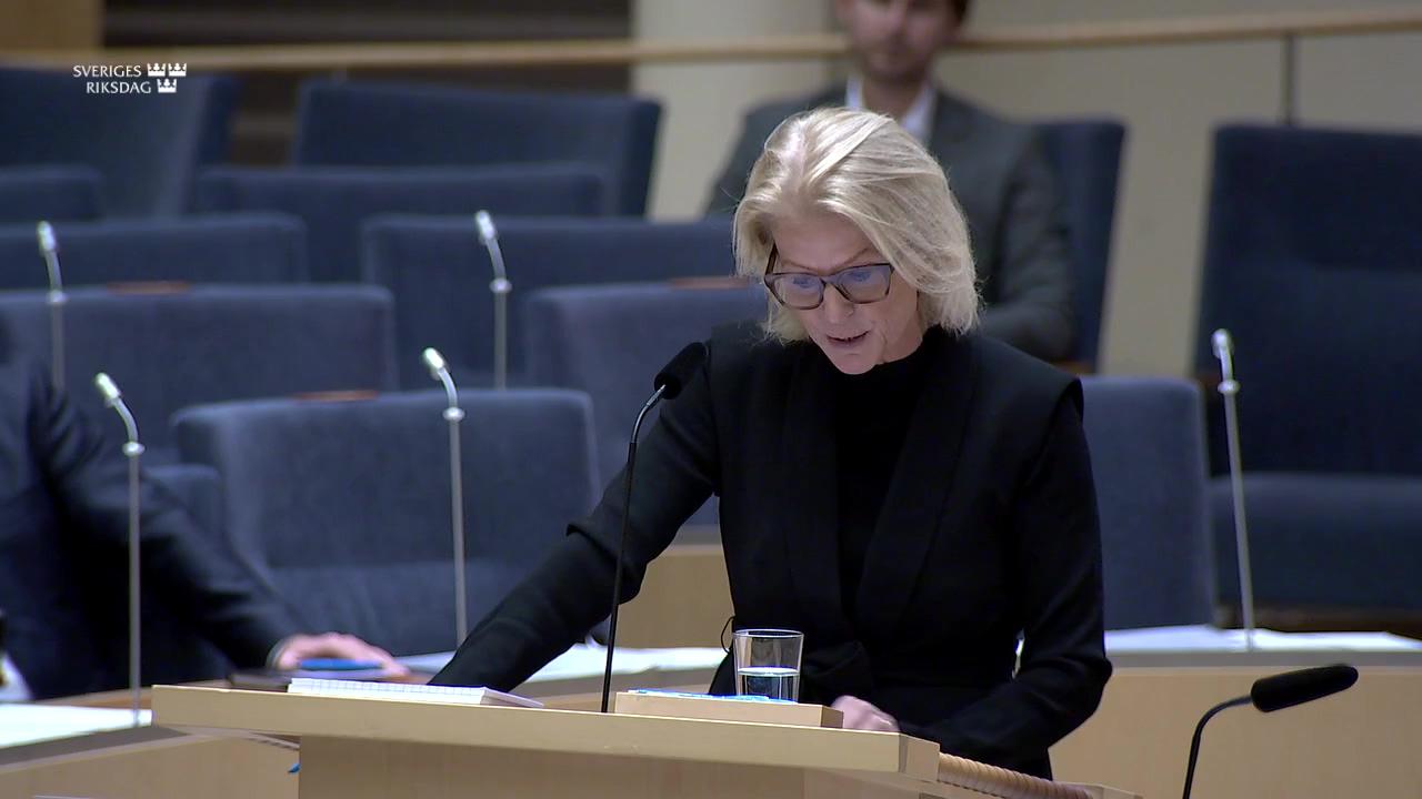 Stillbild från Interpellationsdebatt, Trav och ekonomisk verksamhet