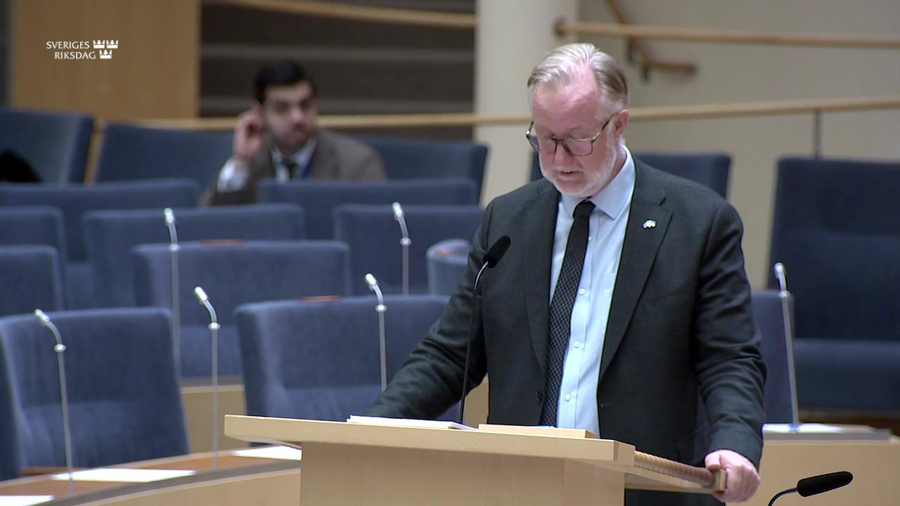 Stillbild från Interpellationsdebatt, Åtgärder för att bekämpa arbetslöshet bland och diskriminering av unga med funktionsnedsättning