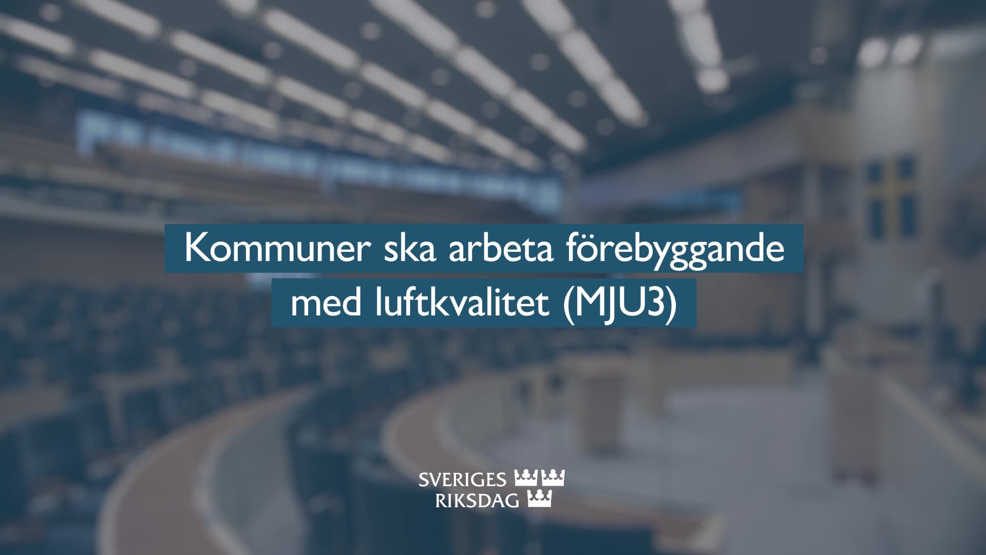 Stillbild från Beslut, Teckenspråkstolkat beslut: Effektivare luftkvalitetsarbete