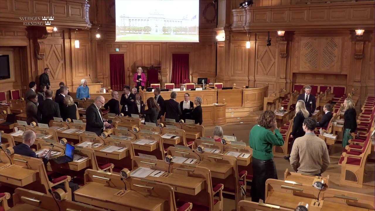 Stillbild från Öppet sammanträde, Socialutskottets öppna sammanträde om reformen av EU:s läkemedelslagstiftning