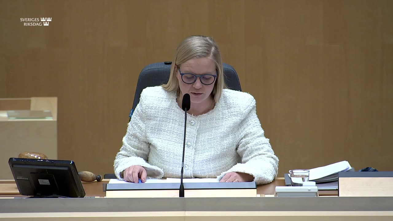 Stillbild från Beslut, Beslut: Ändrade belopp i euro i försäkringsrörelselagen