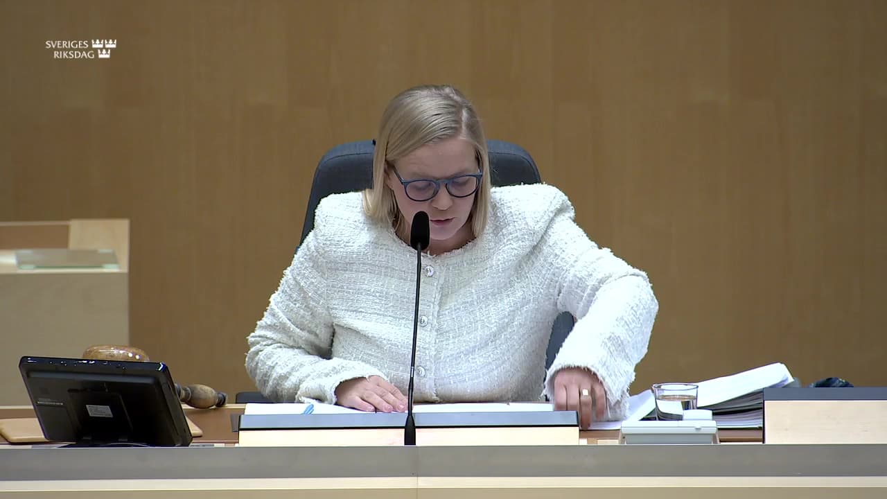 Stillbild från Beslut, Beslut: Ändring i skatteavtalet mellan Sverige och Frankrike