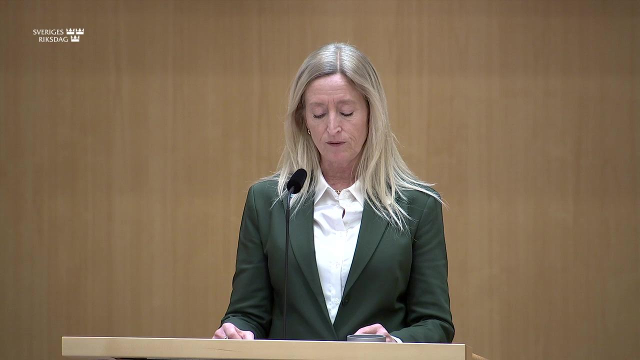 Stillbild från Debatt om förslag, Välfärdsteknik inom äldreomsorgen