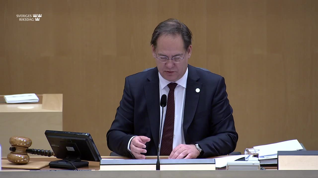 Stillbild från Övrigt kammaren, Val av extra suppleant