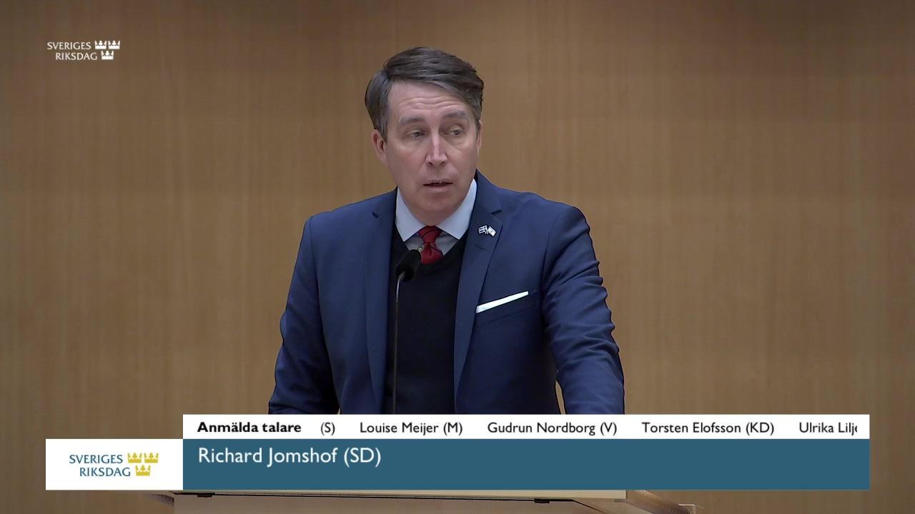 Stillbild från Debatt om förslag, Utgiftsområde 4 Rättsväsendet