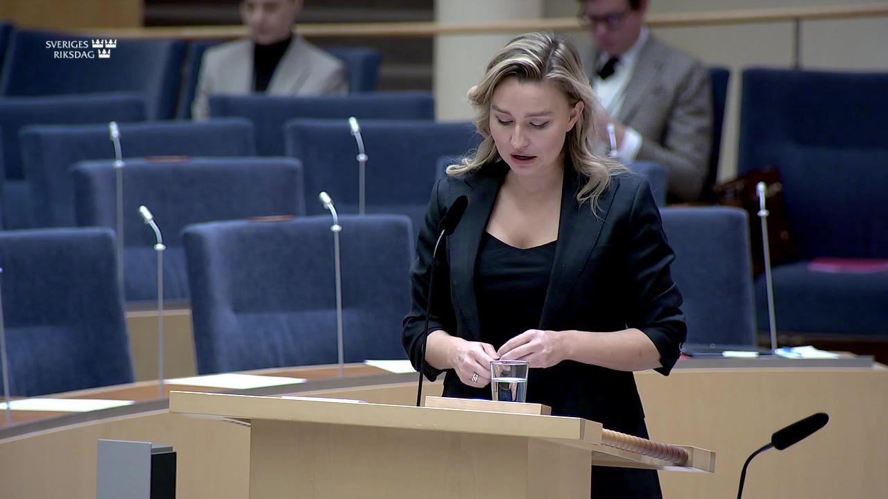 Stillbild från Interpellationsdebatt, Förutsättningar för höginnovativa bolag att växa och skala upp