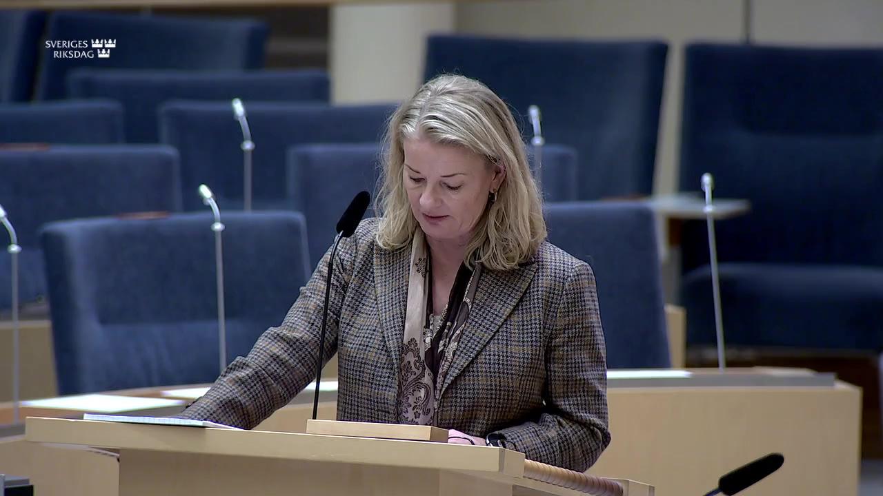 Stillbild från Interpellationsdebatt, Fritidshem för alla