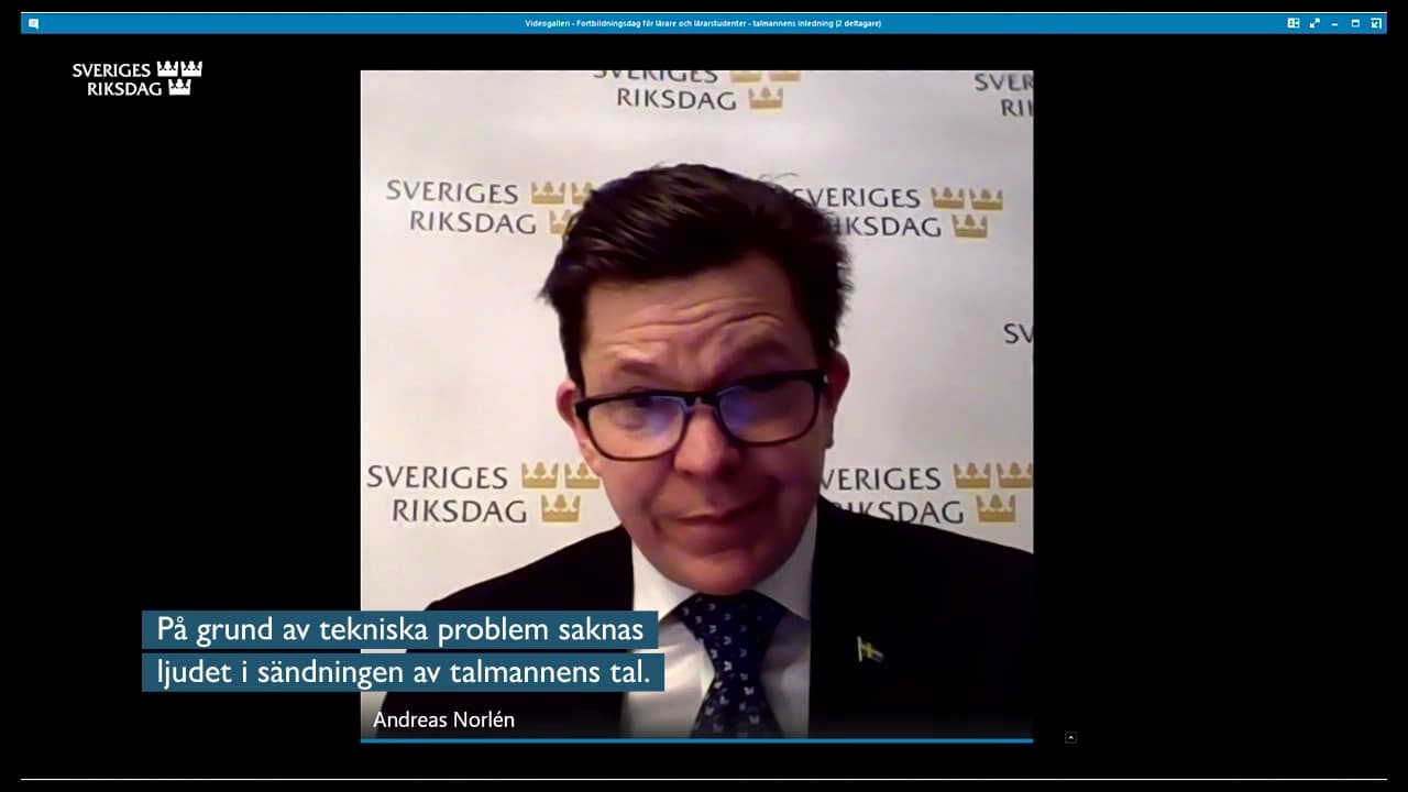 Stillbild från Öppet seminarium, Fortbildningsdag för lärare: Vem granskar makten? 