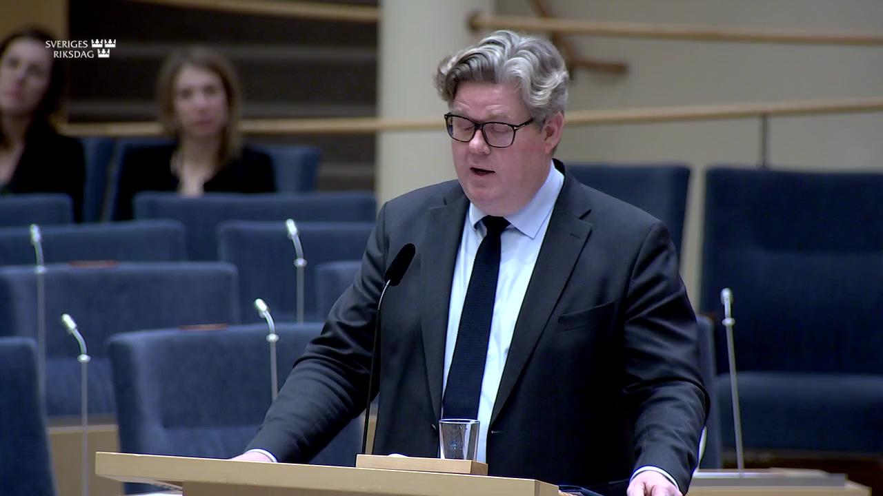 Stillbild från Interpellationsdebatt, Hyressättningssystem