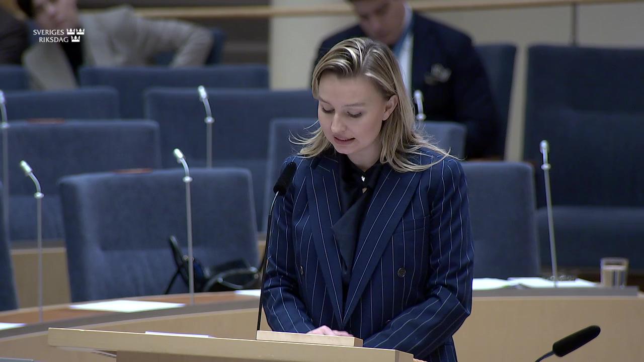 Stillbild från Interpellationsdebatt, Ökade insatser för energieffektivisering