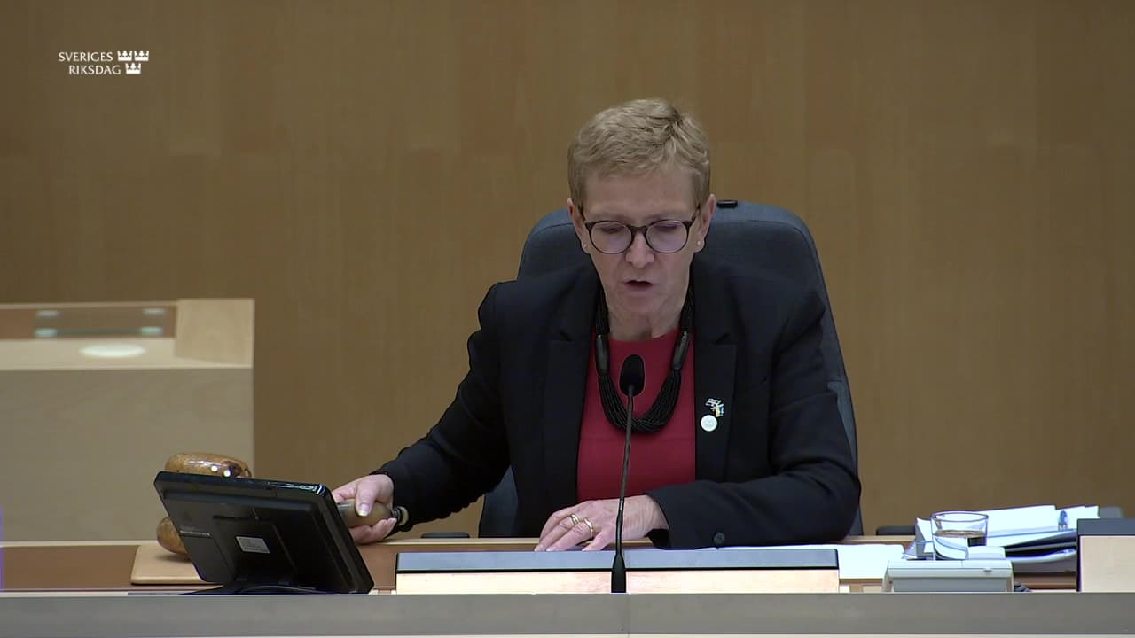 Stillbild från Beslut, Beslut: Utgiftsområde 14 Arbetsmarknad och arbetsliv