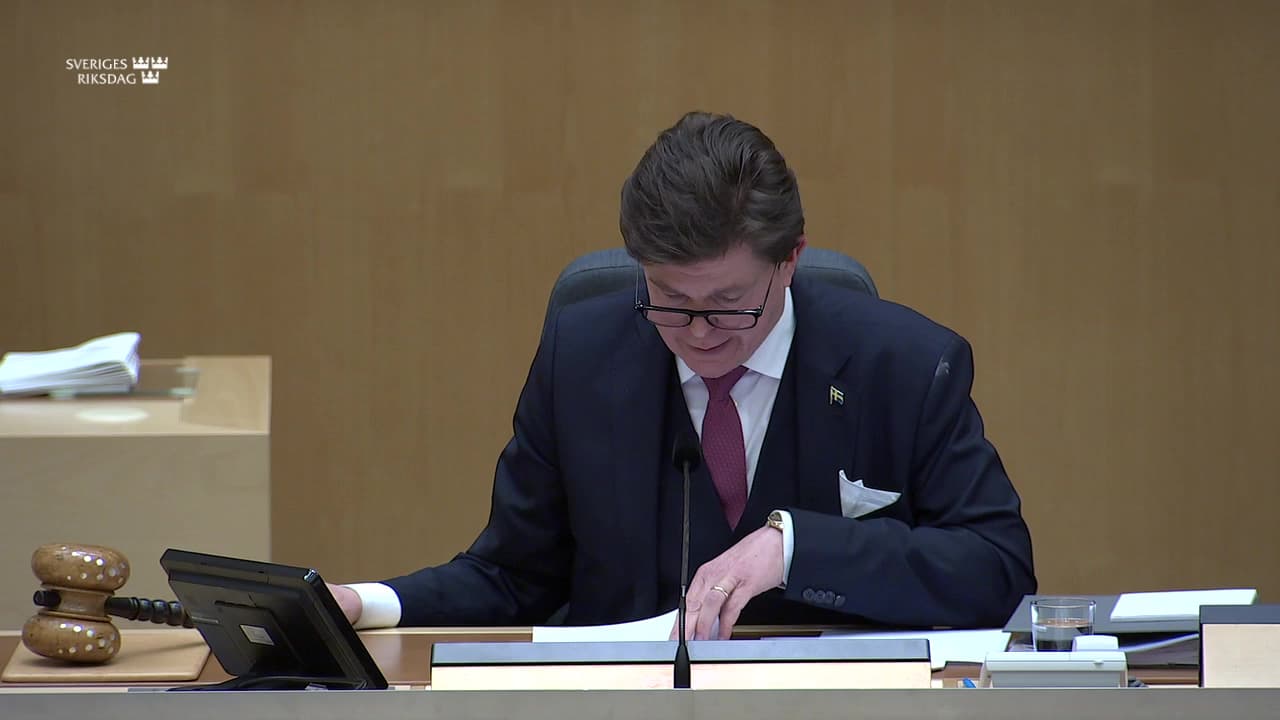 Stillbild från Beslut, Beslut: Utgiftsområde 24 Näringsliv