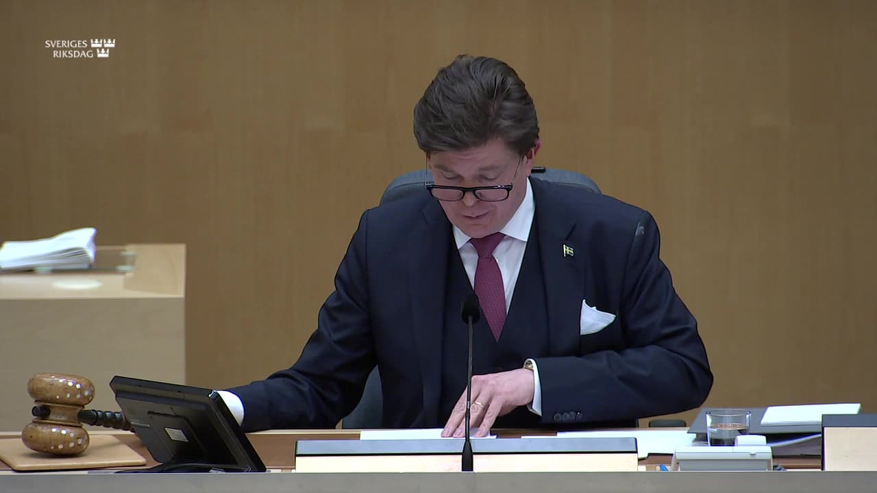 Stillbild från Beslut, Beslut: Utgiftsområde 25 Allmänna bidrag till kommuner
