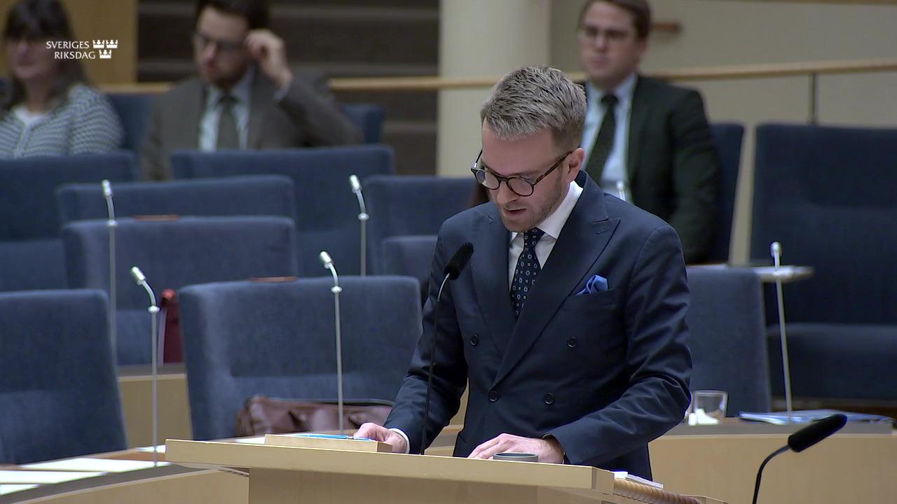 Stillbild från Interpellationsdebatt, Norrbotniabanan