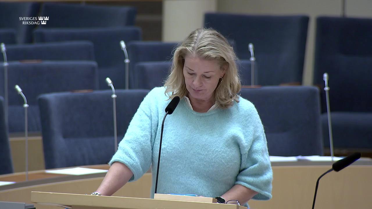 Stillbild från Interpellationsdebatt, Skolsituationen för elever med NPF