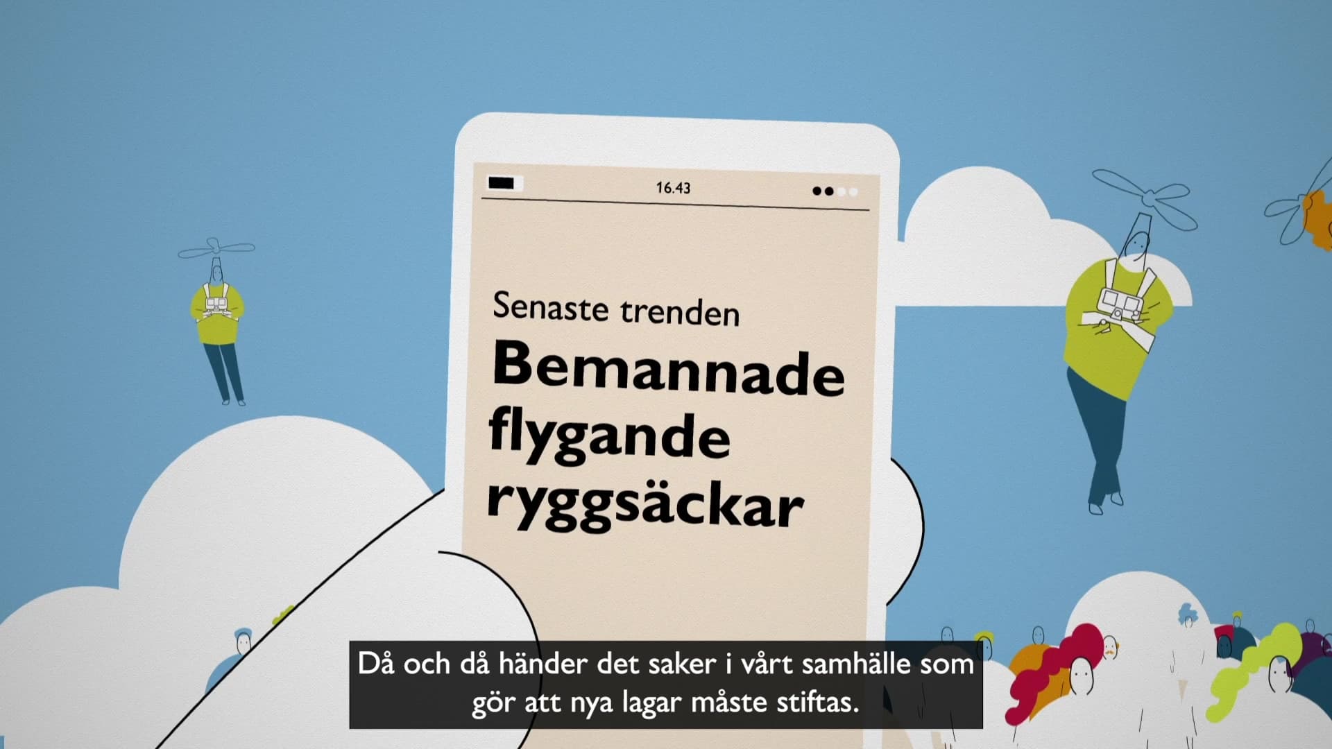 Stillbild från Filmer om riksdagen, Kammaren debatterar och beslutar - så går det till