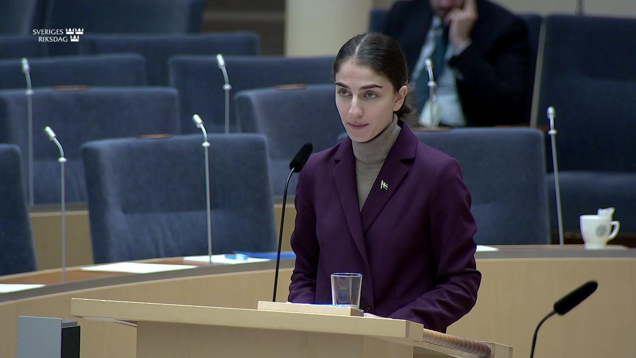 Stillbild från Interpellationsdebatt, Skydd för människor och miljö från PFAS