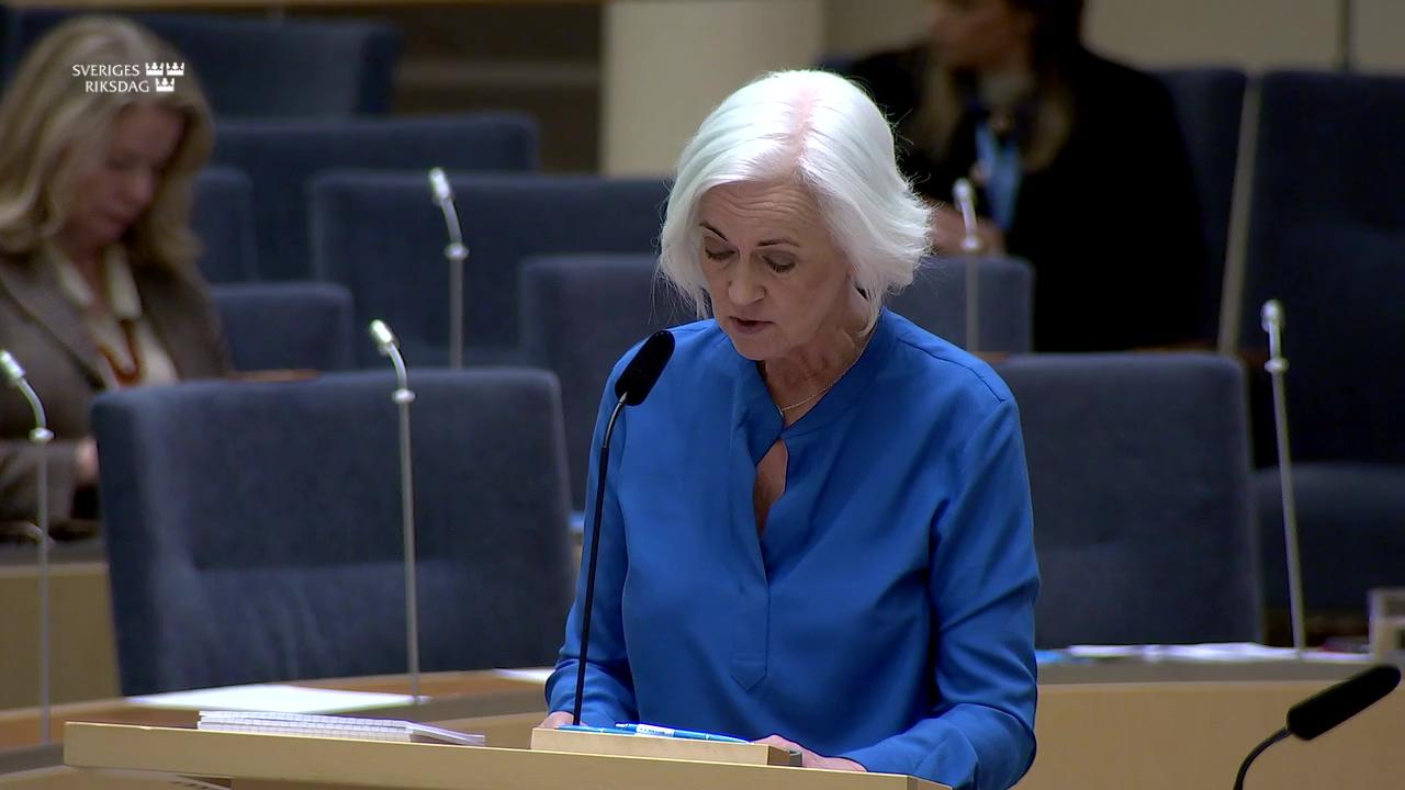 Stillbild från Interpellationsdebatt, Sjukvårdspersonalens anmälningsplikt