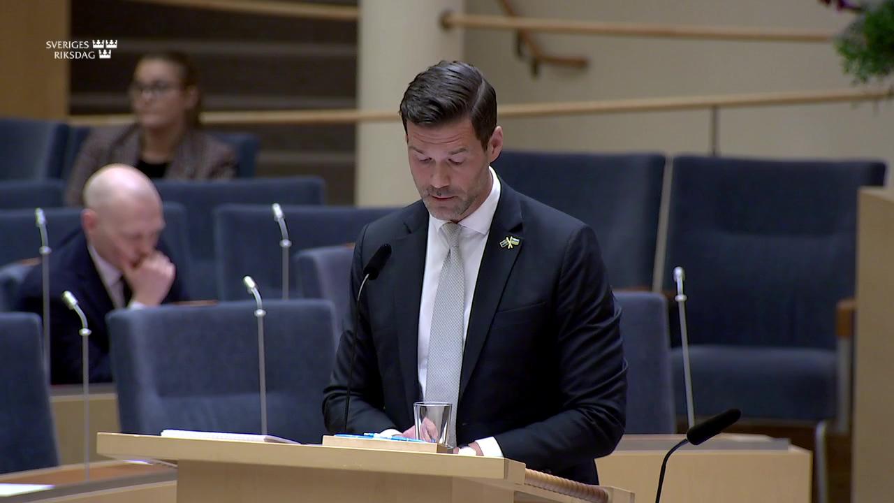Stillbild från Interpellationsdebatt, Kampen för demokrati i Kambodja