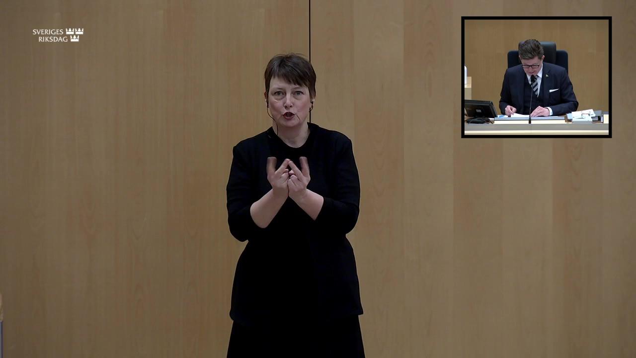 Stillbild från Utrikespolitisk debatt, Utrikespolitisk debatt - teckenspråkstolkad