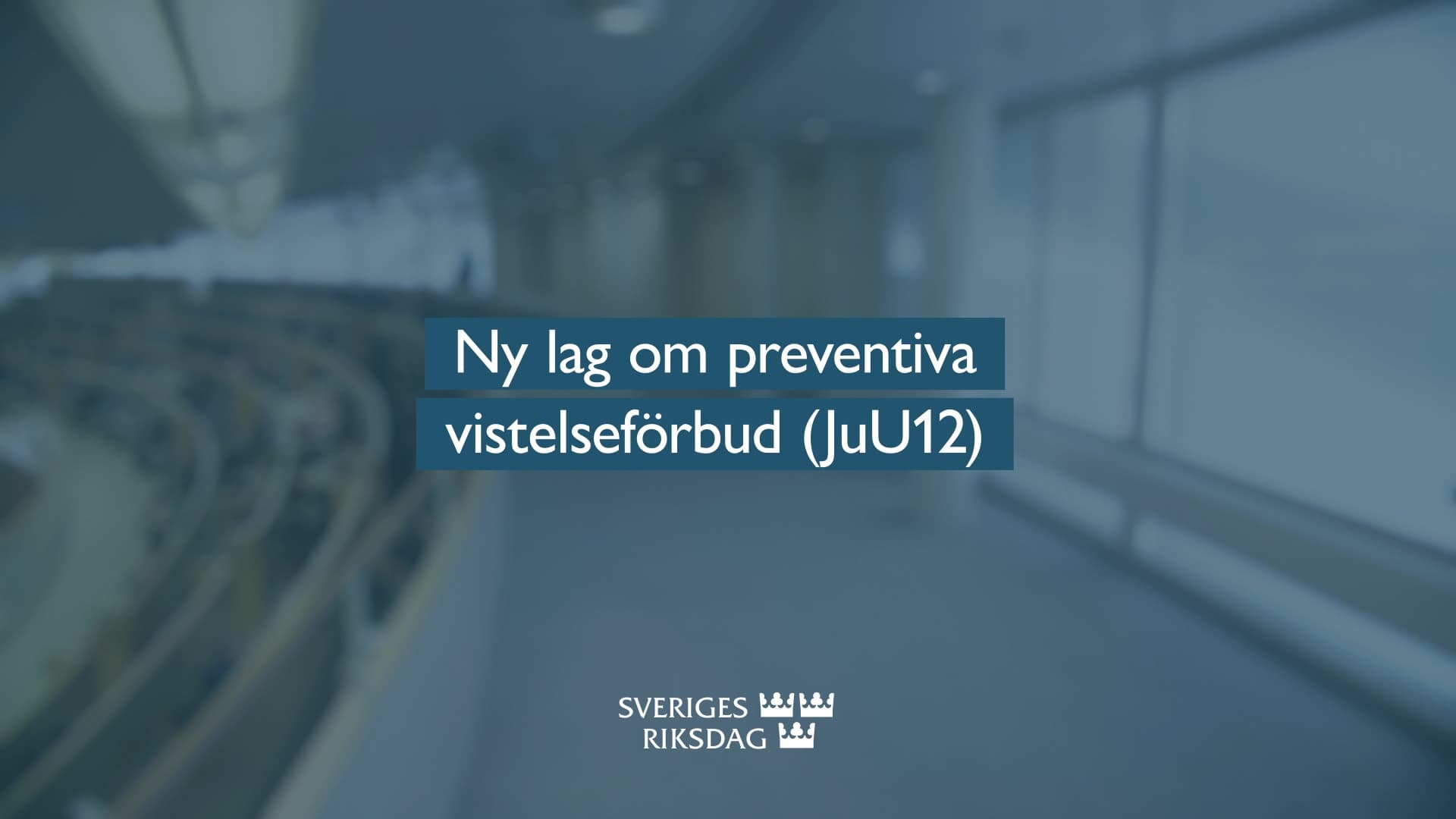 Stillbild från Beslut, Teckenspråkstolkat beslut: Ny lag om preventiva vistelseförbud