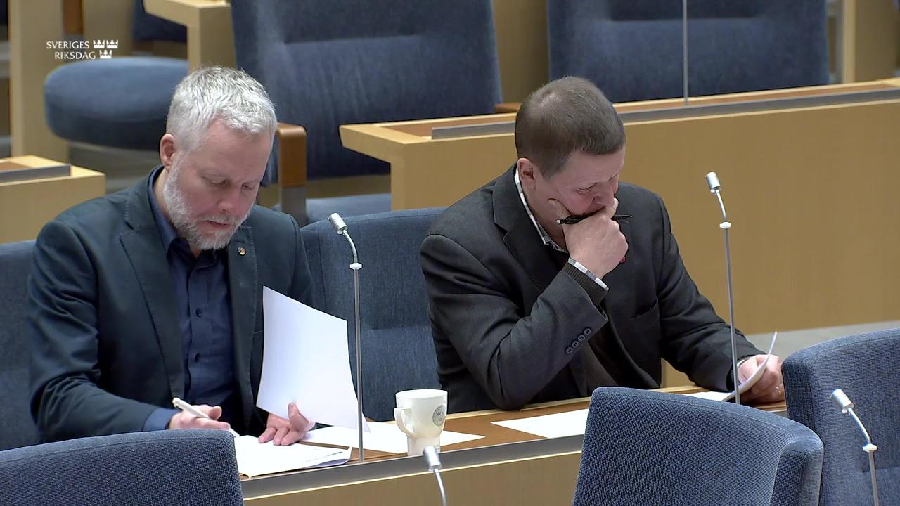 Stillbild från Interpellationsdebatt, Finansieringen av försvaret