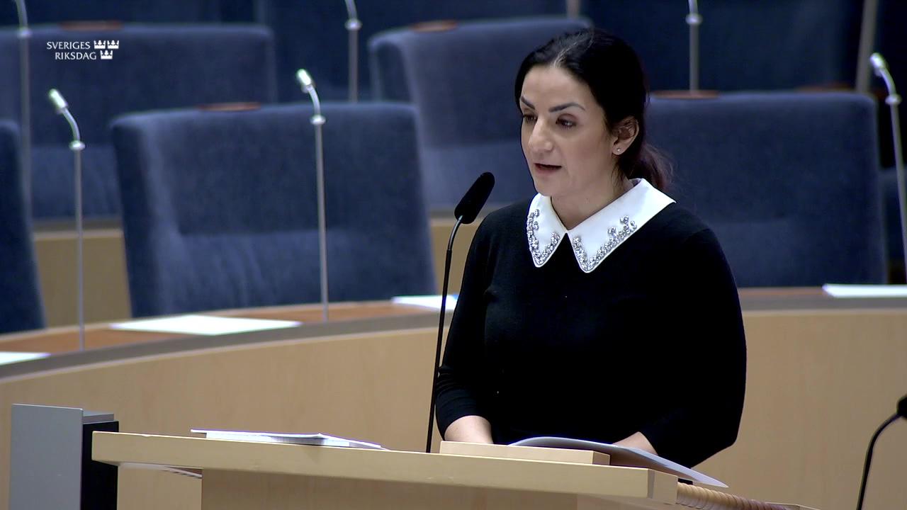 Stillbild från Interpellationsdebatt, Statens styrning av Riksantikvarieämbetet 