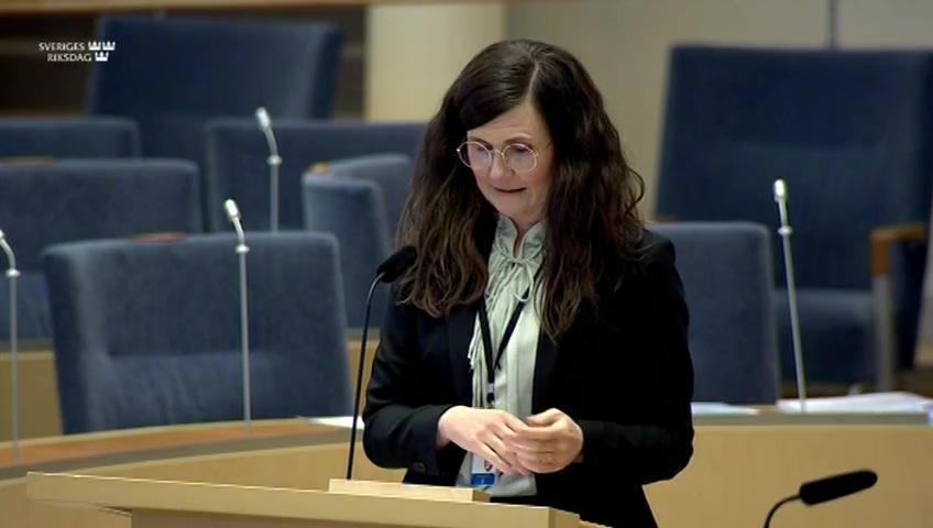 Stillbild från Interpellationsdebatt, Länsstyrelsernas hantering av bygglovsprocesser