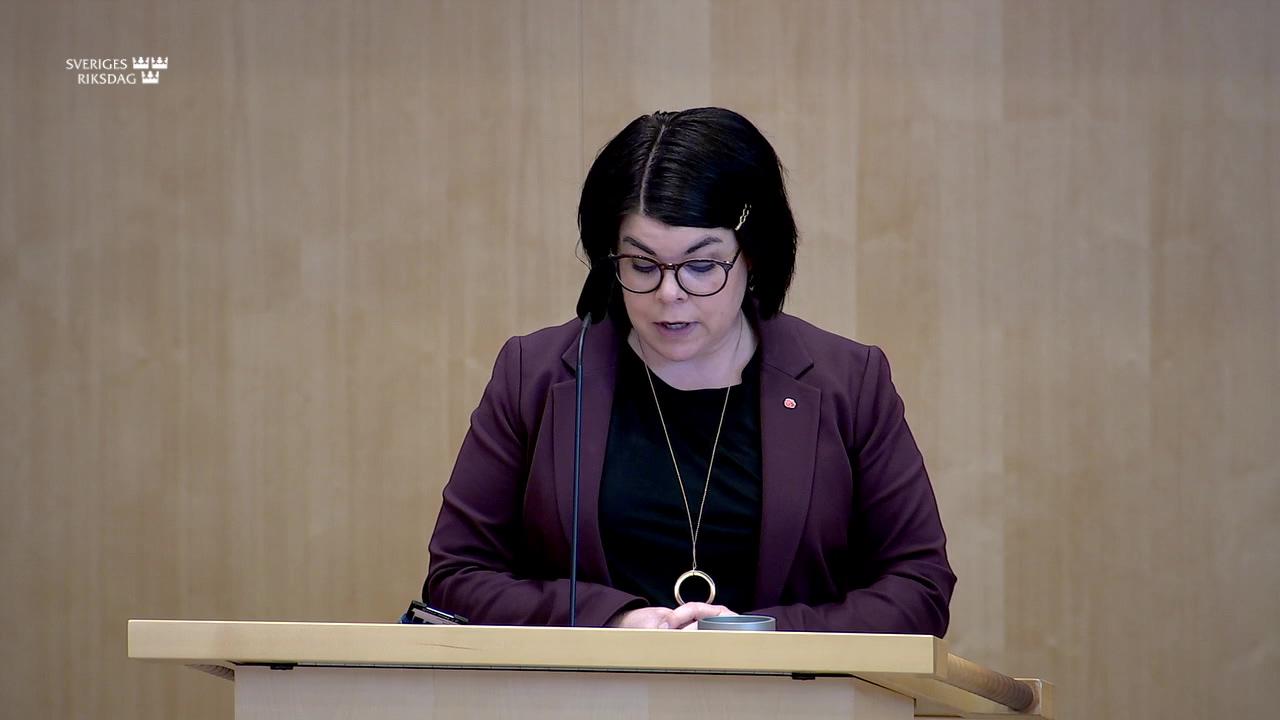 Stillbild från Debatt om förslag, Sekretess för uppgifter om jägare hos länsstyrelsen och Polismyndigheten