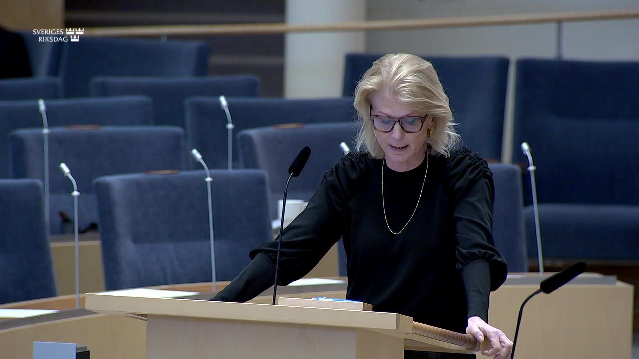 Stillbild från Interpellationsdebatt, Utfasning av ränteavdragen