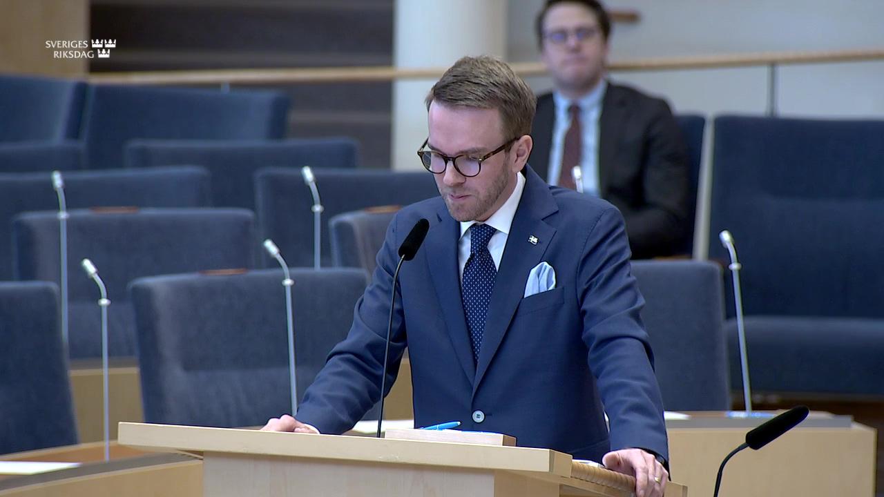 Stillbild från Interpellationsdebatt, Malmporten