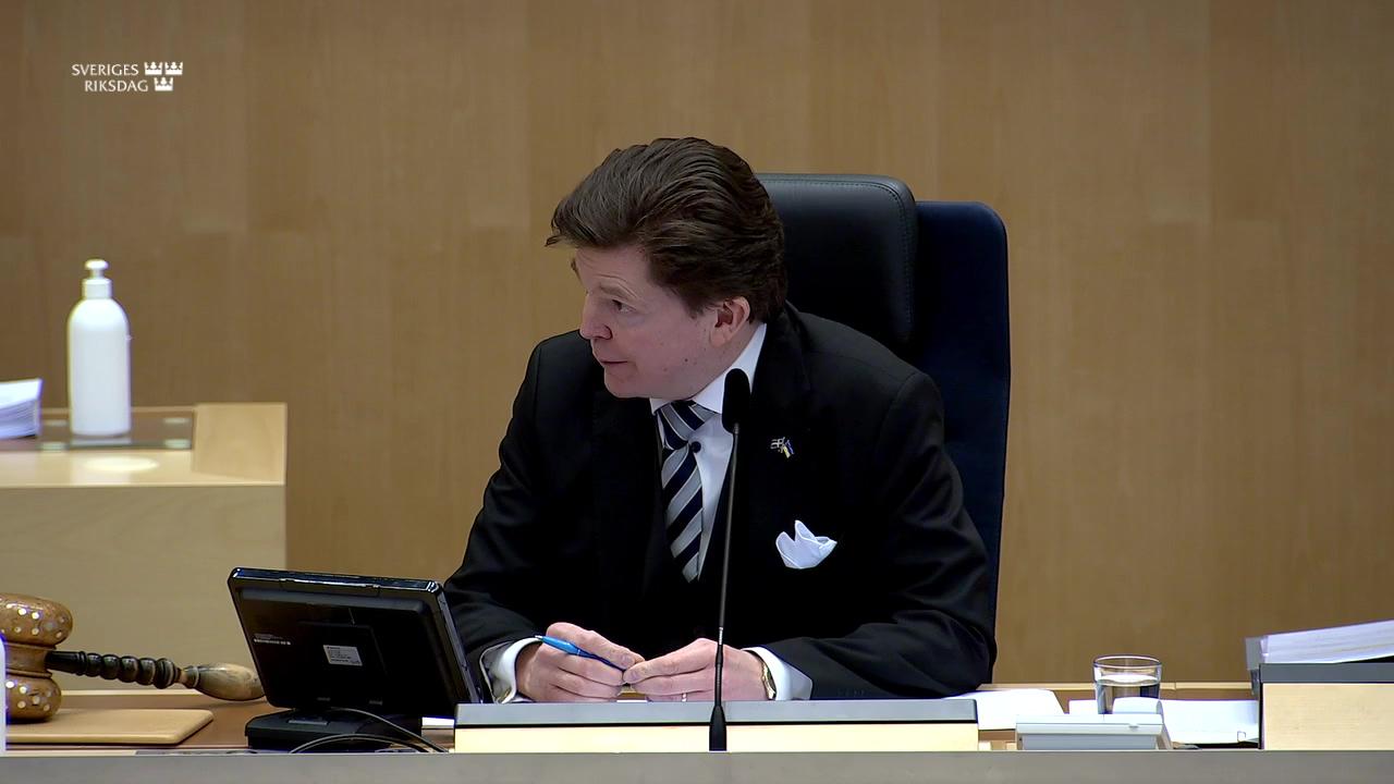 Stillbild från Utrikespolitisk debatt, Utrikespolitisk debatt med anledning av Sveriges medlemskap i Nato