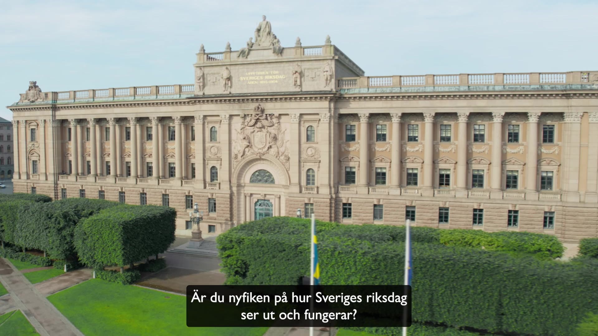 Stillbild från Filmer om riksdagen, Upplev riksdagen - trailer