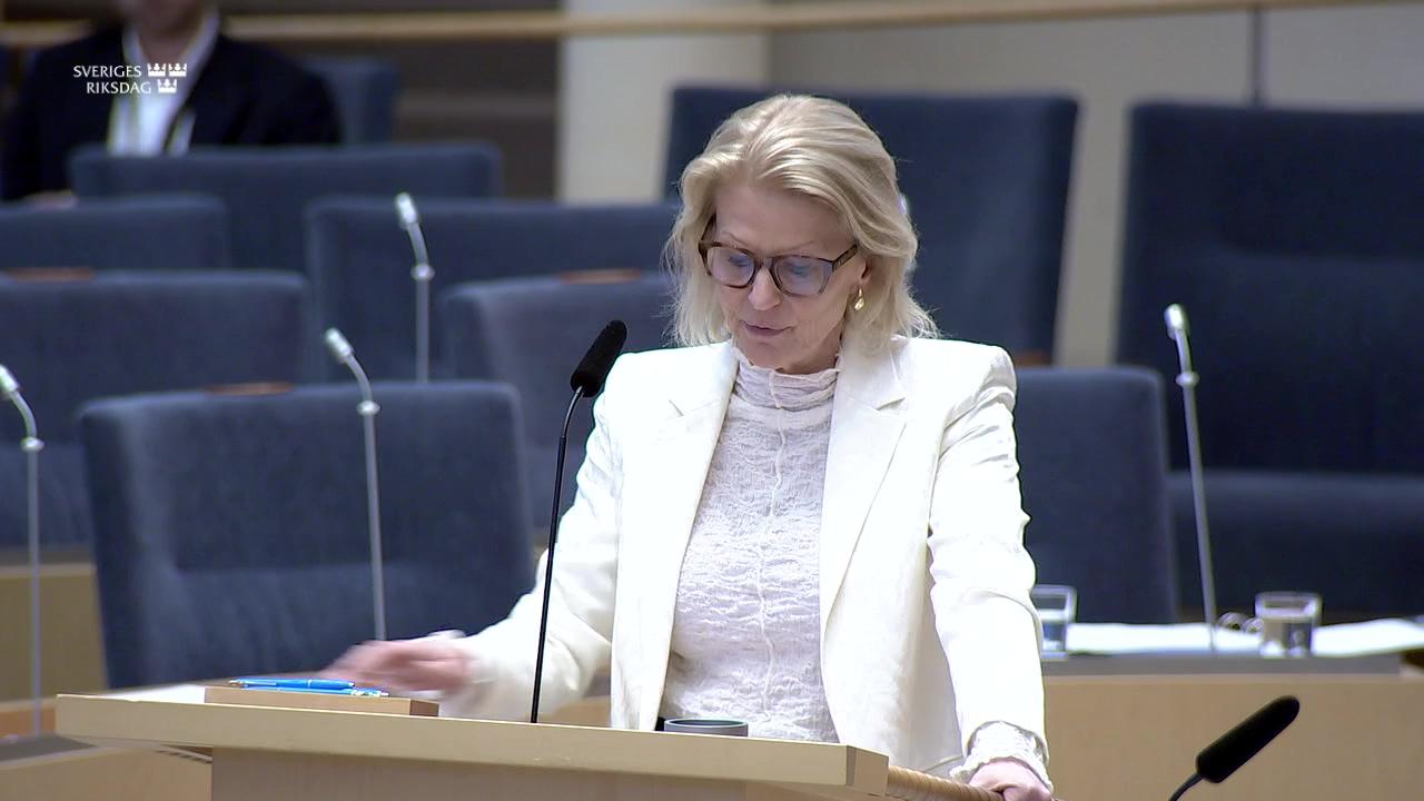 Stillbild från Interpellationsdebatt, Tullens ökade åtaganden