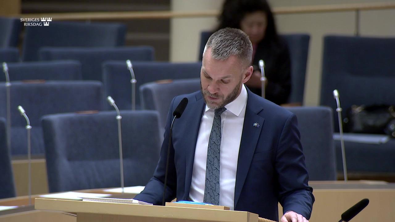 Stillbild från Interpellationsdebatt, Stöd till grön omställning 