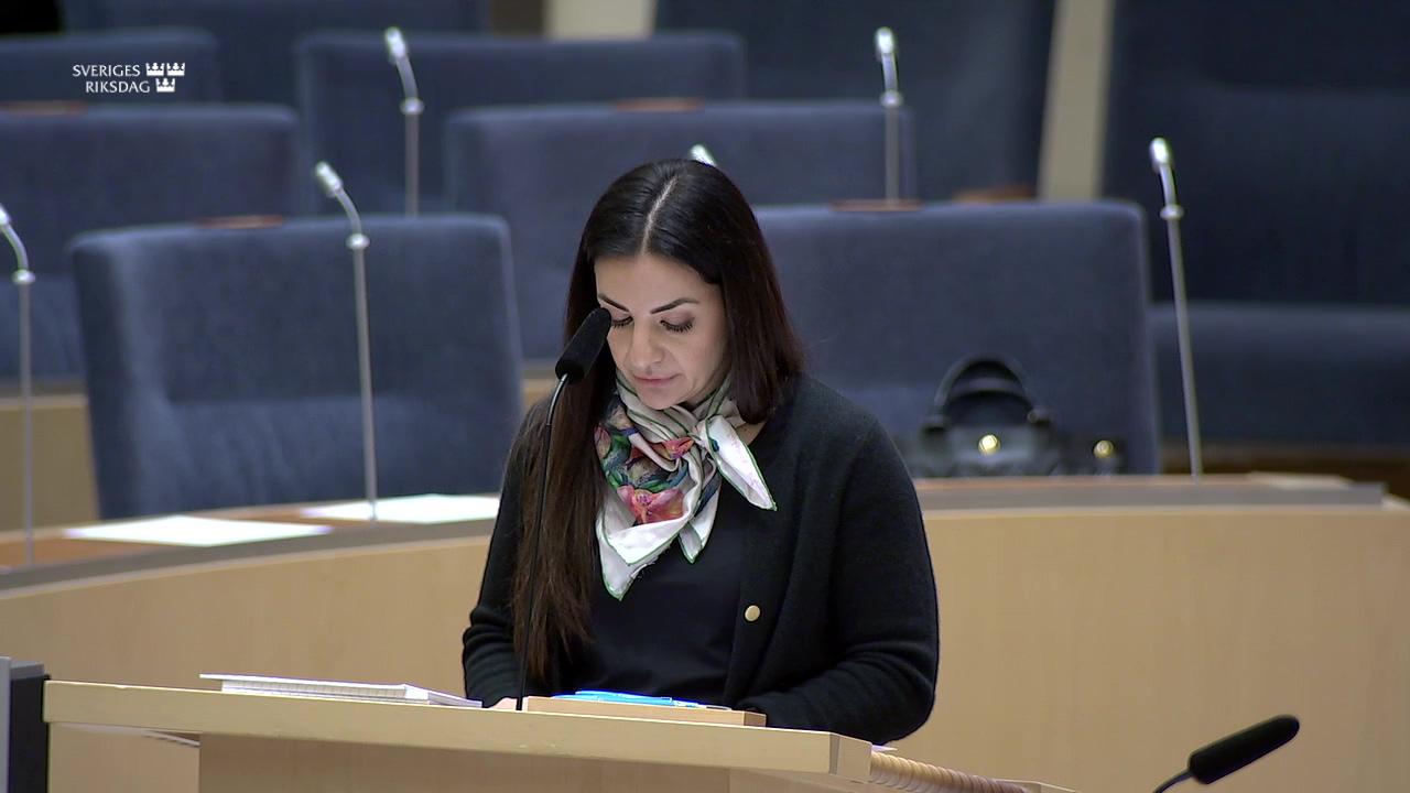 Stillbild från Interpellationsdebatt, Begränsning av barns tillgång till våldspornografi på nätet