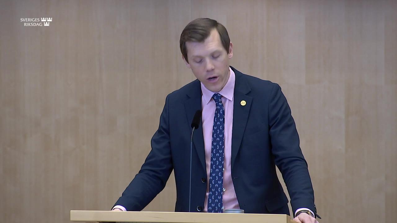 Stillbild från Debatt om förslag, Barn och unga inom socialtjänsten