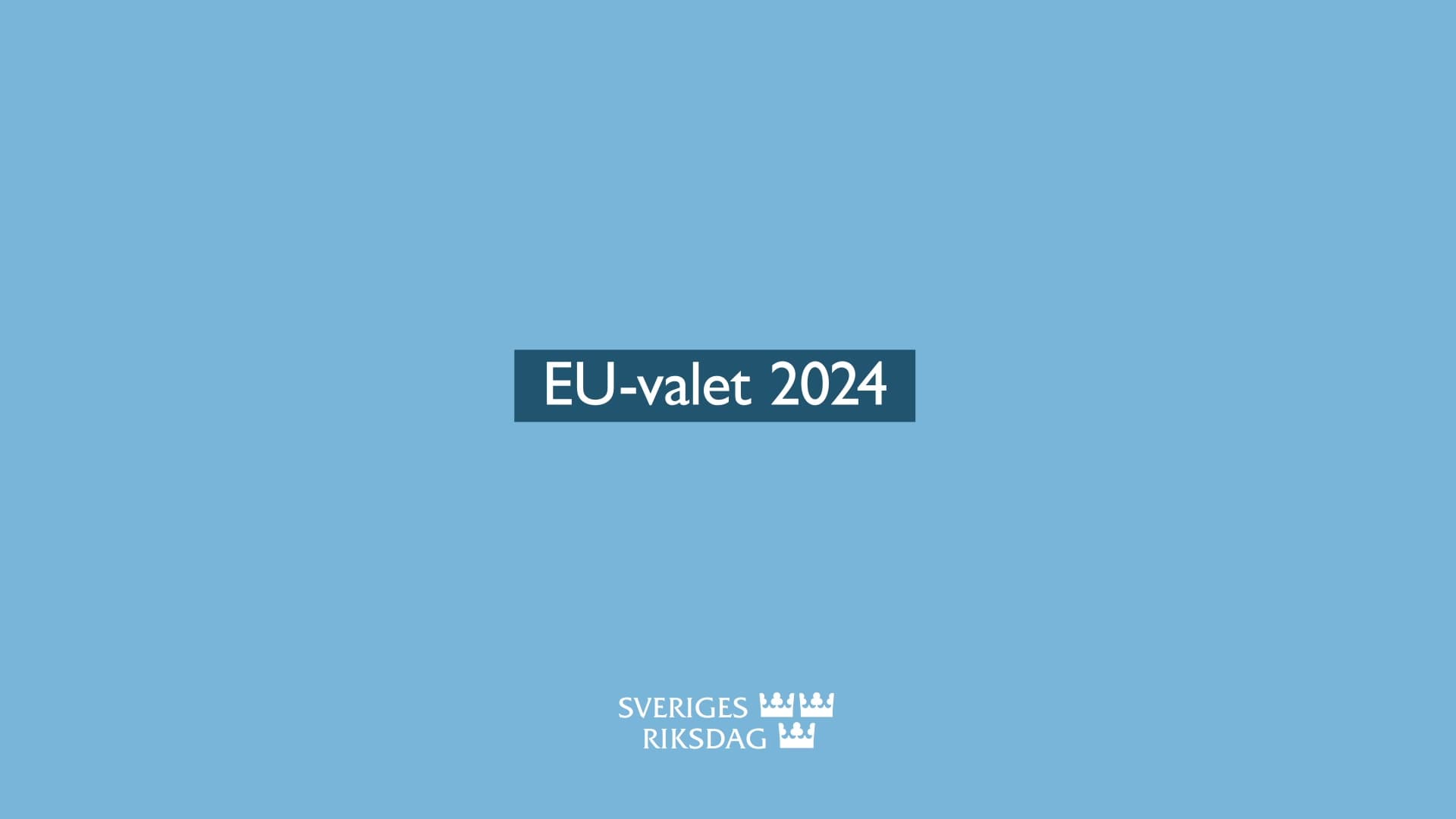 Stillbild från Teckenspråk, EU-valet 2024