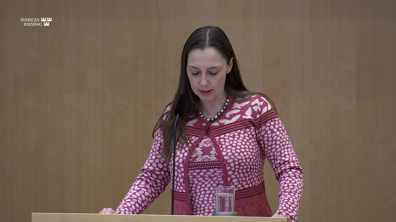 Stillbild från Debatt om förslag, Skatteförfarande och folkbokföring