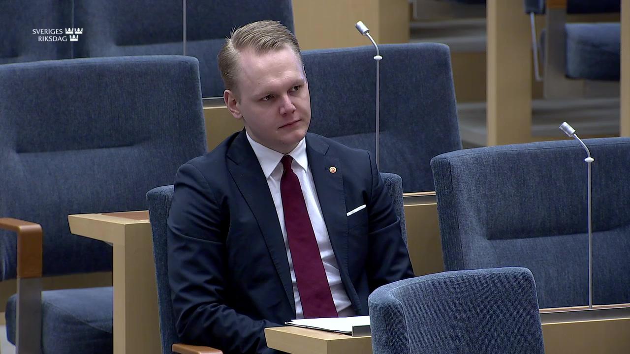 Stillbild från Interpellationsdebatt, Oseriösa aktörer på arbetsmarknaden