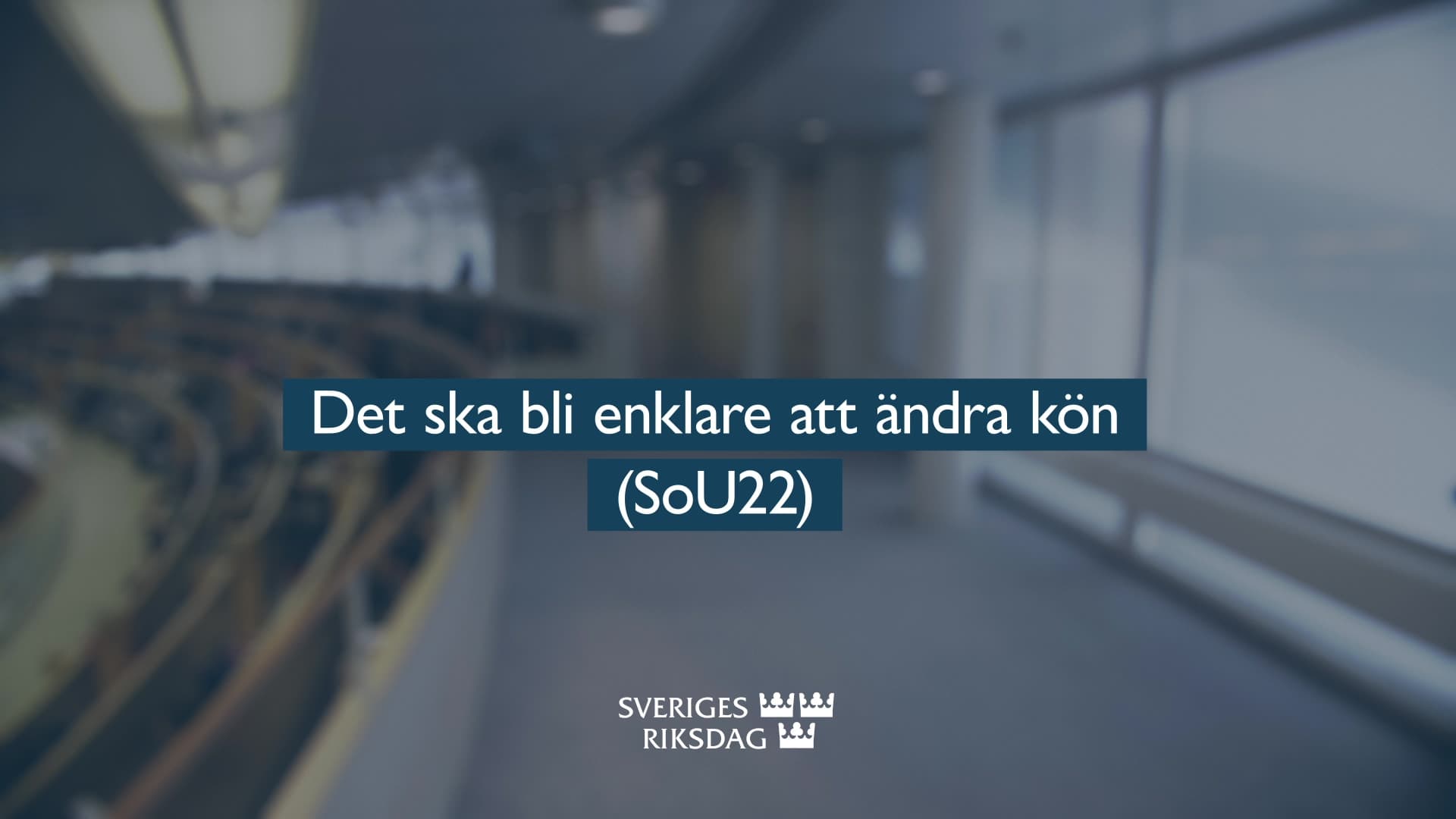 Stillbild från Beslut, Teckenspråkstolkat beslut: Det ska bli enklare att ändra kön