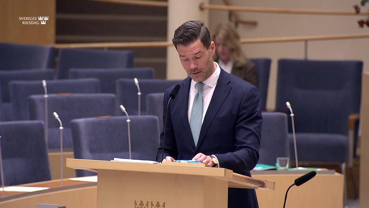 Stillbild från Interpellationsdebatt, Målet för handelspolitiken