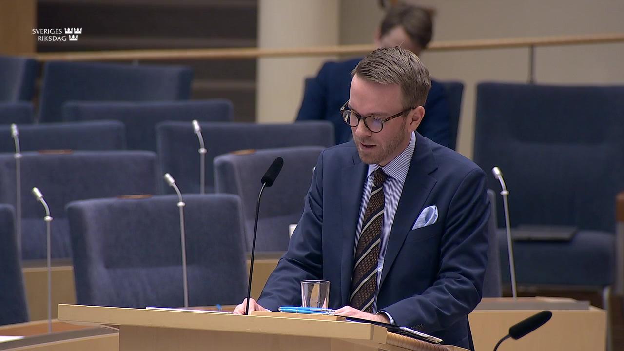 Stillbild från Interpellationsdebatt, Situationen i byggbranschen